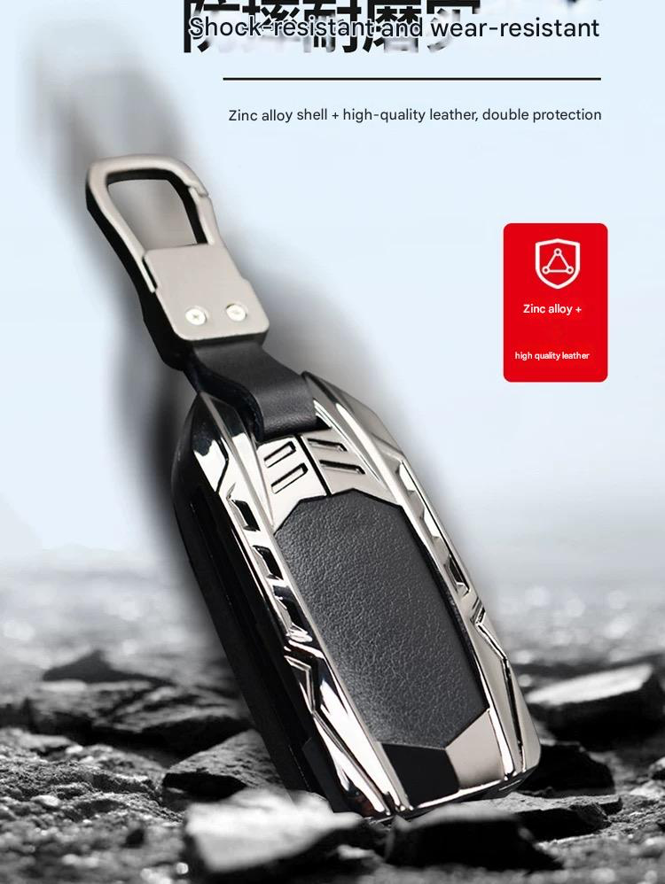 Mitsubishi Pajero Key Case Pajero 2014 up 2022 key shell folding key sleeve modified-Key Cover Interior Modification Accessories V97 V93 V8
