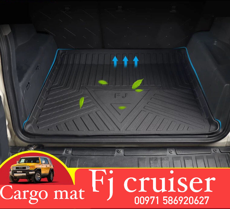 Toyota FJ Cruiser Styling Floor Mats Double Layer Custom Foot Pads Cover Interior for Toyota FJ Cruiser 2007-2023 Car Floor Mats Trunk Backrest Pad TPE Floorliner Rubber waterproof - interior car Accessories