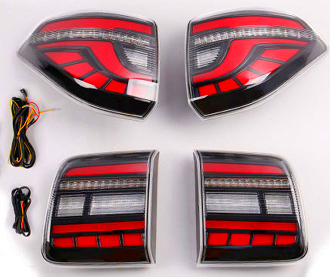 Nissan Patrol Y62 LED tail light rear turn signal brake light auto parts dynamic turn signal rear tail light assembly Upgraded Car Taillights Assembly for Nissan Patrol Y62 2008-2019 Auto Back Lamps Led Dynamic Streamer Light Accessories
