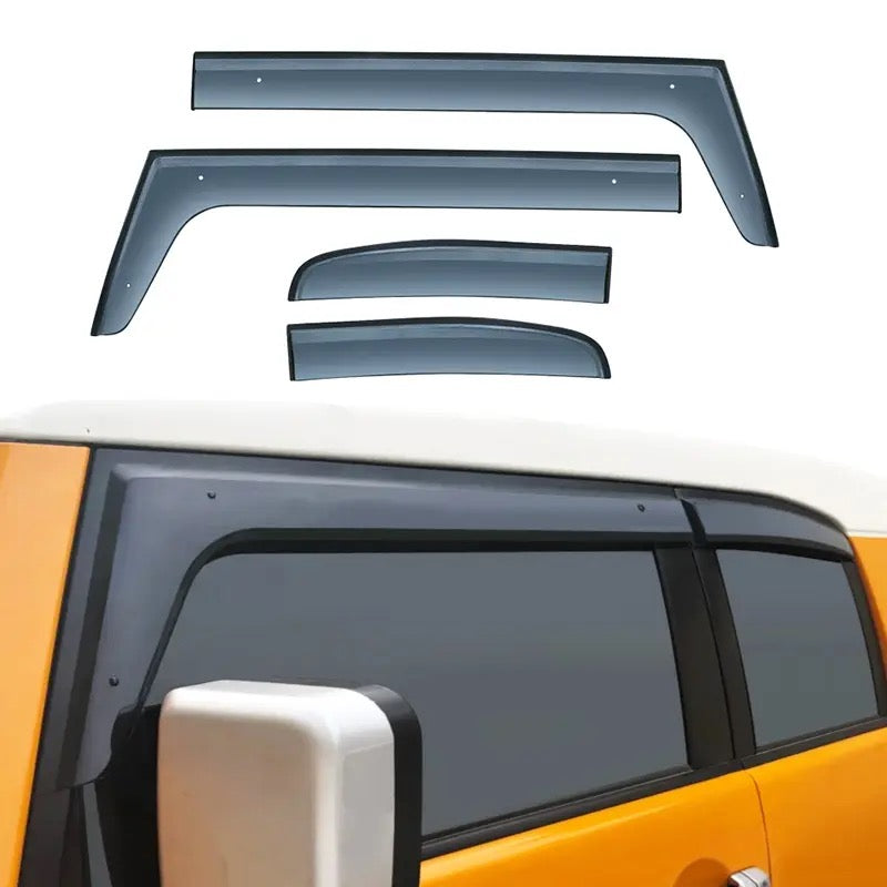 Window Visor For Toyota FJ Cruiser Sun Rain Guards High Quality Window Deflectors For Toyota FJ Cruiser 2007-2023 Door Window Vent Visor Rain Guards Weather Shields