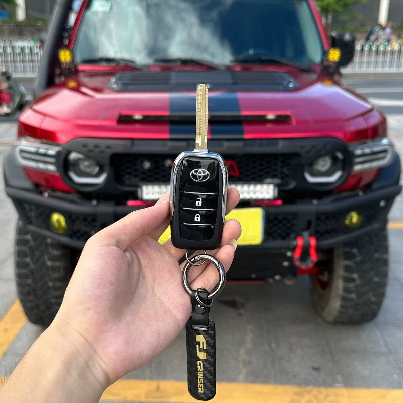Toyota FJ Cruiser Modified Folding Key Shell – Remote Control Key Case with Buckle (Fits 2007–2023)