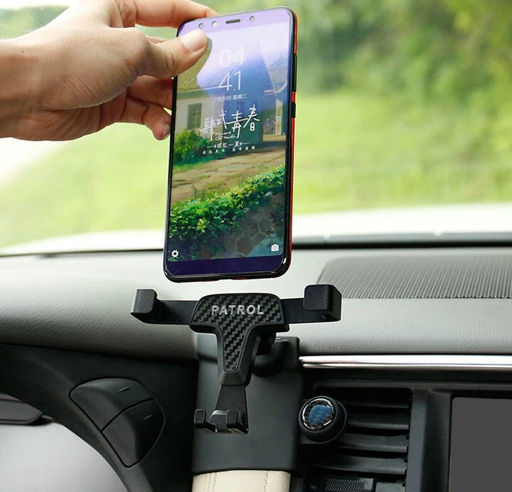 Patrol Y62 Phone Holde Car For 2007-2023 Mobile Support Special Fixed Bracket GPS Base Mount Stand Air Vent Mount GPS Stand Bracket Car Interior Accessories Accessories