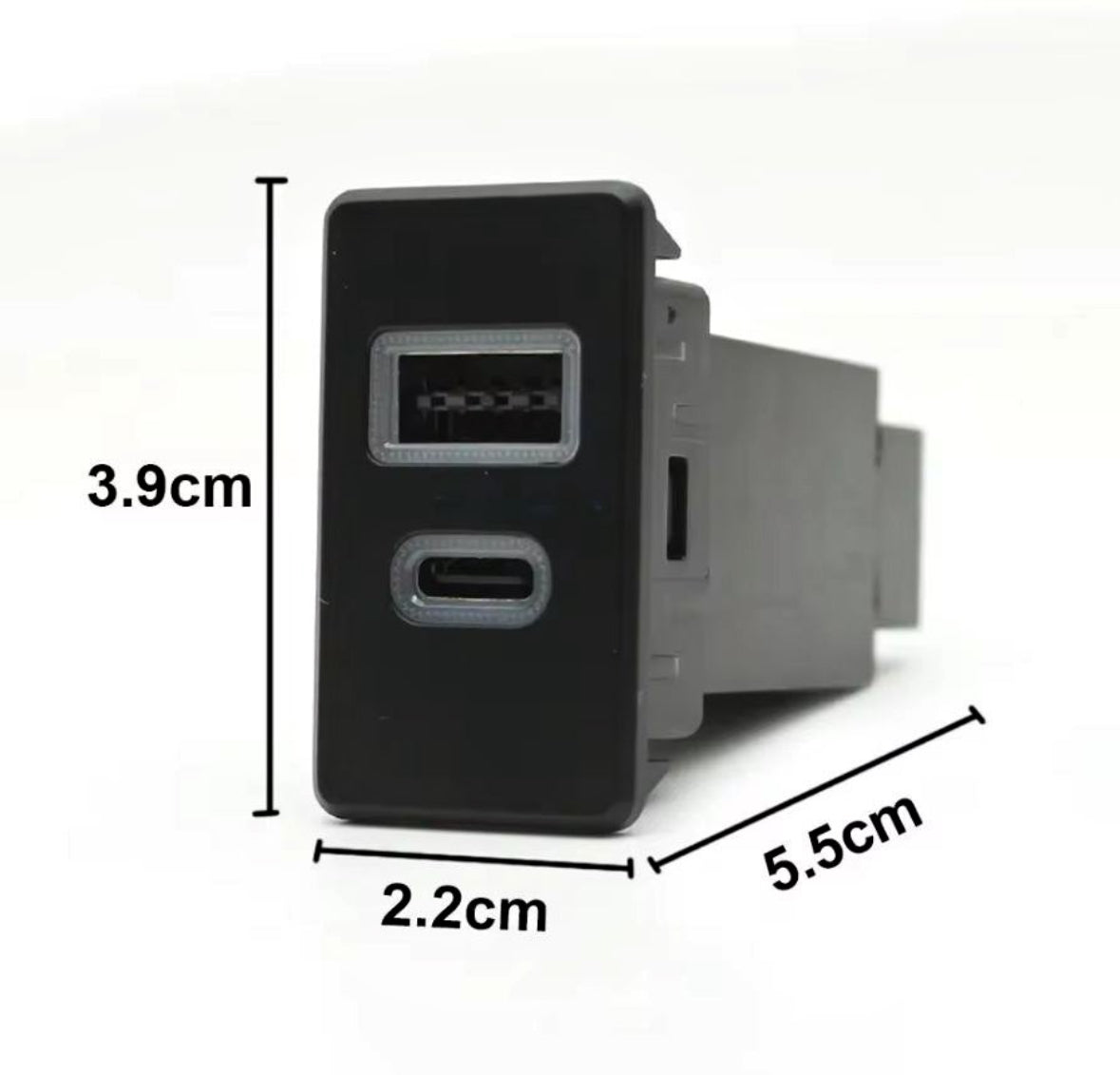 Toyota FJ Cruiser USB Charging FJ QC 3.0 Fast Charge Dual Charging Port USB Interface Socket Fast Car Charger Quick Charge Car Charging Adapter Use for VW Golf 7 Accessories Interior Accessories