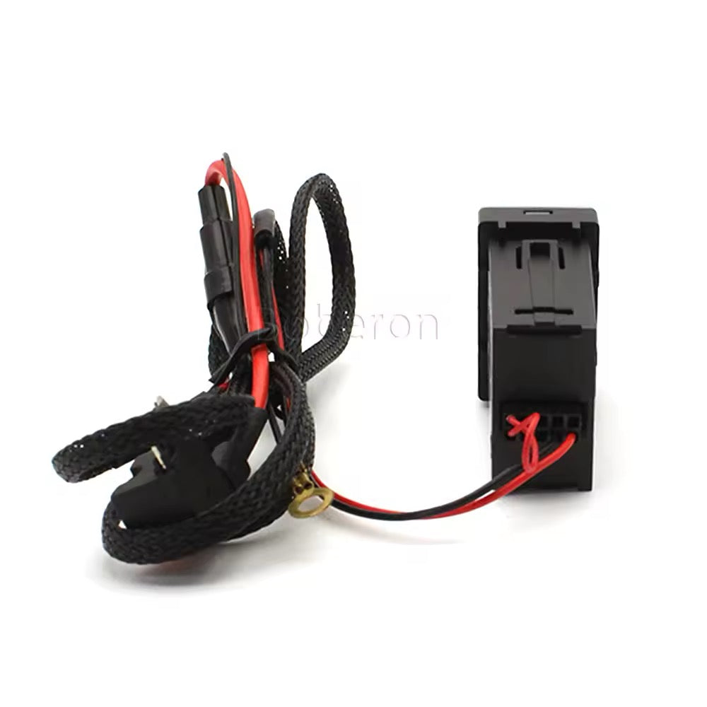 Toyota FJ Cruiser USB Charging FJ QC 3.0 Fast Charge Dual Charging Port USB Interface Socket Fast Car Charger Quick Charge Car Charging Adapter Use for VW Golf 7 Accessories Interior Accessories