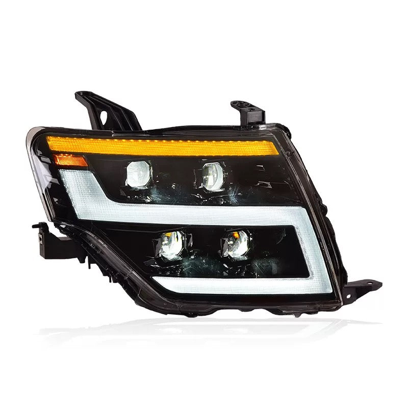 Mitsubishi Pajero V97 V93 Headlight Assembly with LED Daytime Running Lights DRL& dynamic Turn Signal v83 v73 v95 Modified 2007 up 2022 Front LED Lamp lens headlight streamer