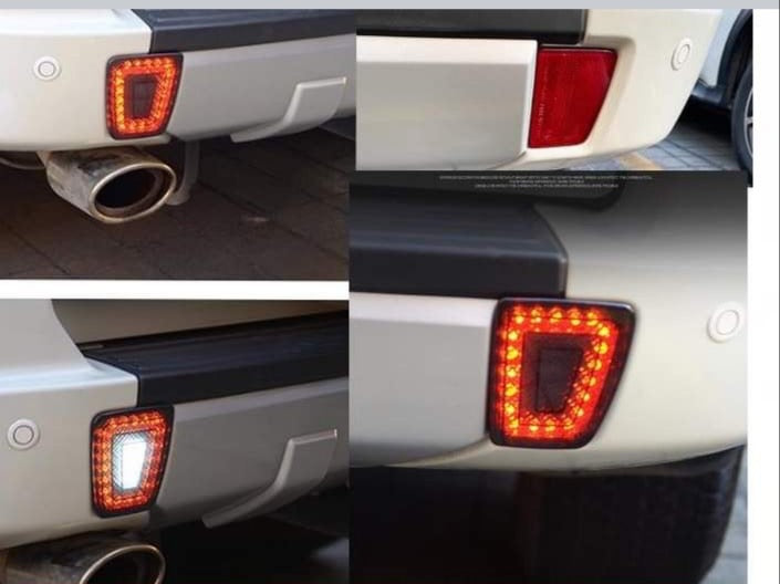 Rear Bumper Lights Assembly Reversing Light Multifunctional Rear Fog Lamp suitable 2006 up 2023 Modification For Mitsubishi Pajero V97 V93 V87