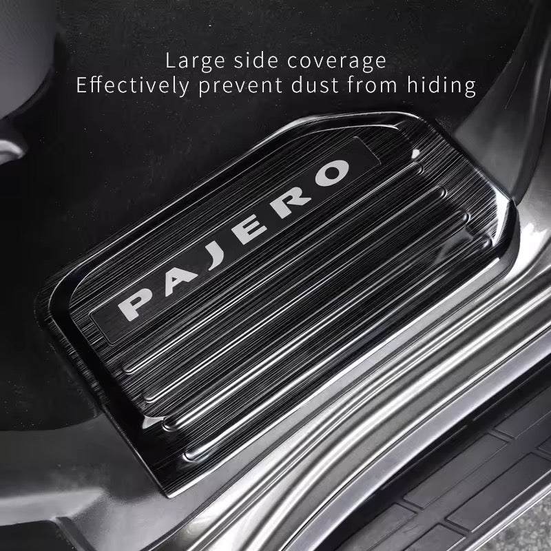 Mitsubishi Pajero door sill strip stainless steel door pedal protection plate 2007 -2023 Welcome Pedal Stainless Steel Shogun Nerf Bars Running Boards Protect Accessories Interior modified accessories