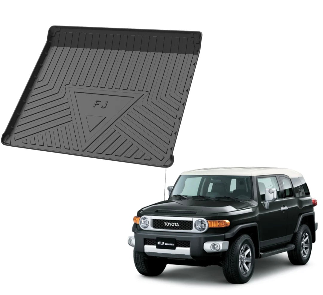 Toyota FJ Cruiser Styling Floor Mats Double Layer Custom Foot Pads Cover Interior for Toyota FJ Cruiser 2007-2023 Car Floor Mats Trunk Backrest Pad TPE Floorliner Rubber waterproof - interior car Accessories