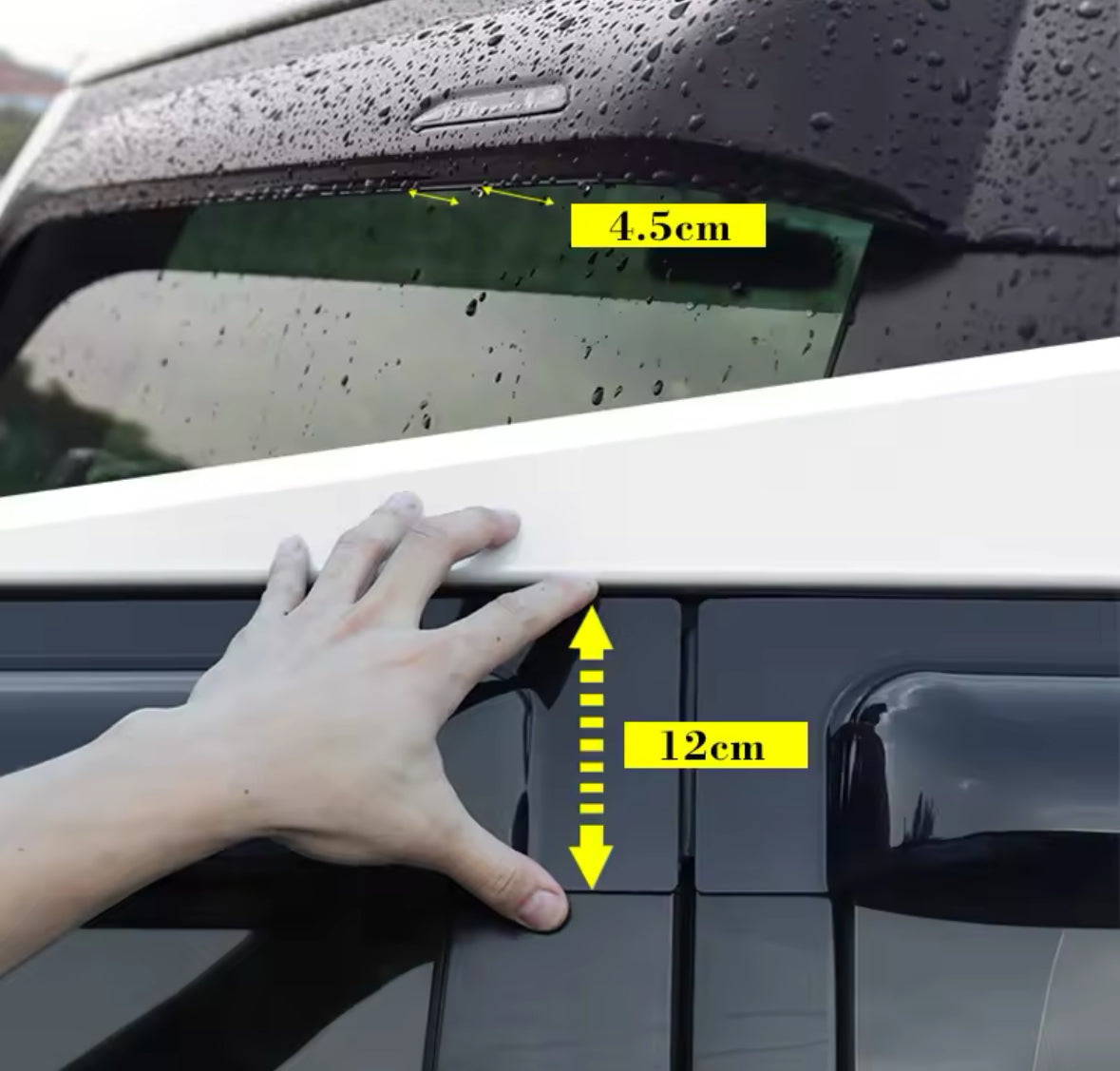 Window Visor For Toyota FJ Cruiser Sun Rain Guards High Quality Window Deflectors For Toyota FJ Cruiser 2007-2023 Door Window Vent Visor Rain Guards Weather Shields