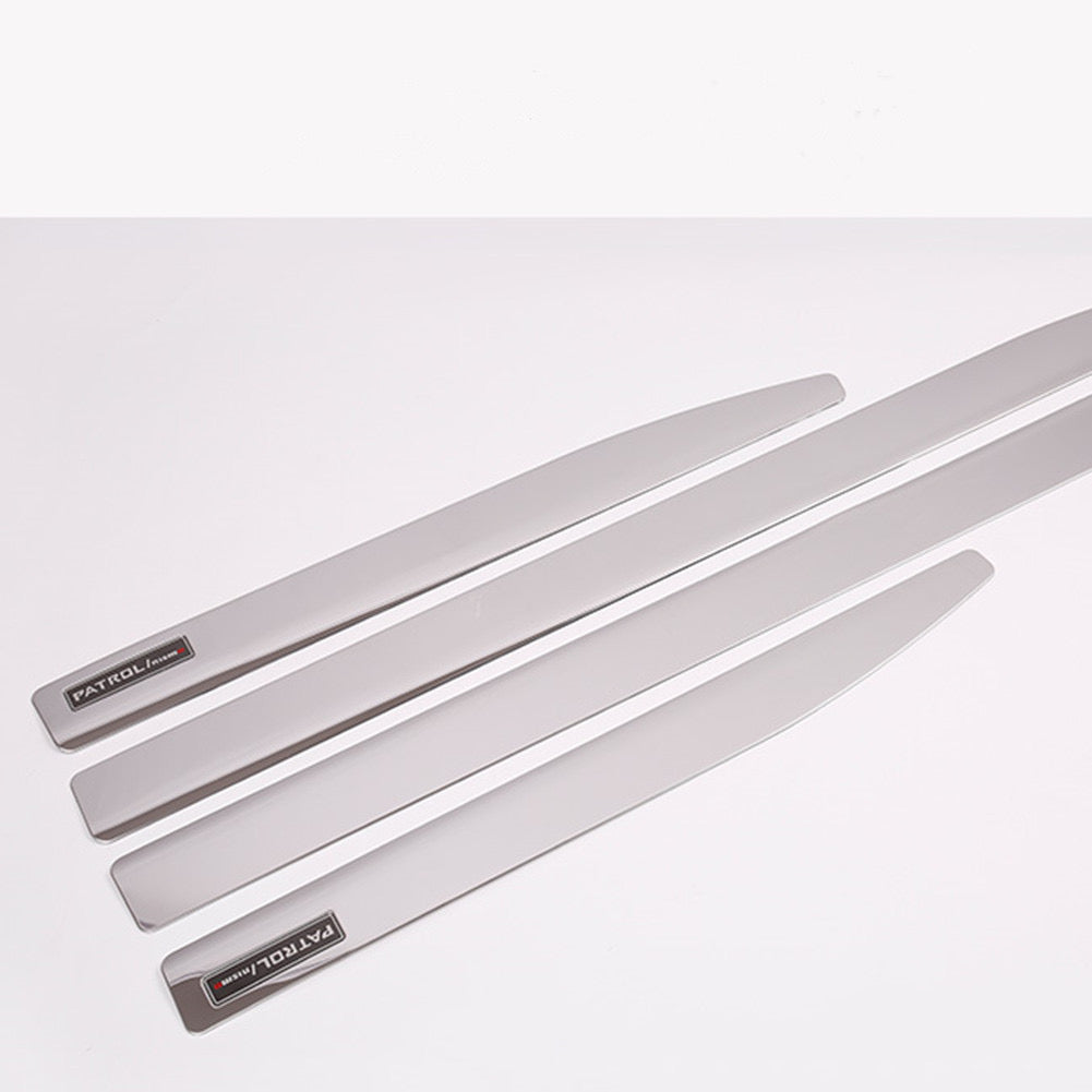 Nissan PATROL Y62 2017-2019 ABS Chrome Door Body Mouldings Protection Liner Garnish Cover Trims