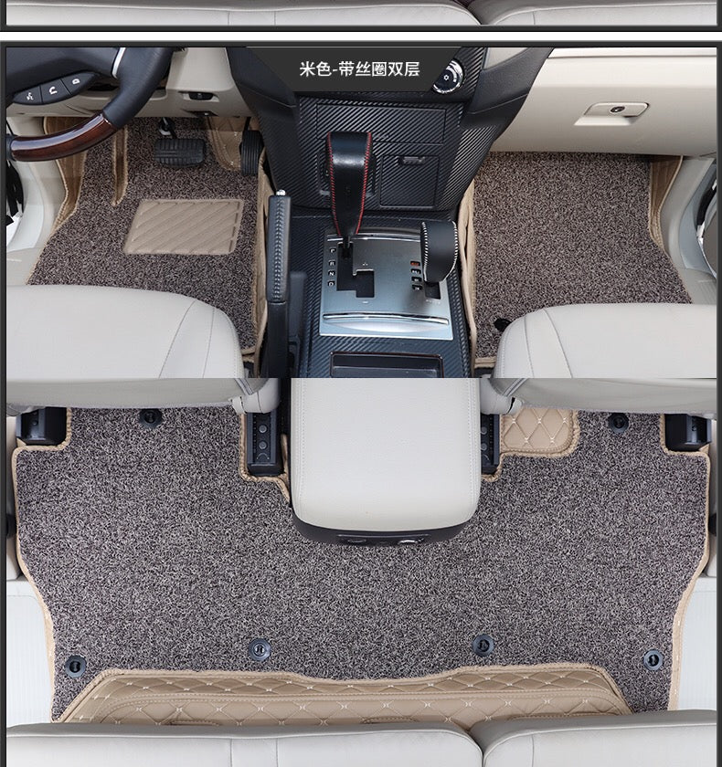 Mitsubishi pajero Floor matt Double layer 5D Custom Car Floor Mats For Pajero 2007 - 2023 Auto Carpets Foot All-Weather Protection & Premium Comfort car Accessories
