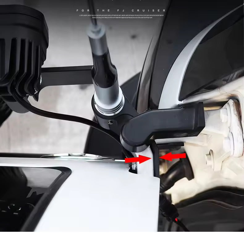 Toyota FJ Cruiser Antenna & Lamp; Spotlight Bracket – Off-Road Mounting Accessory (2007–2023)