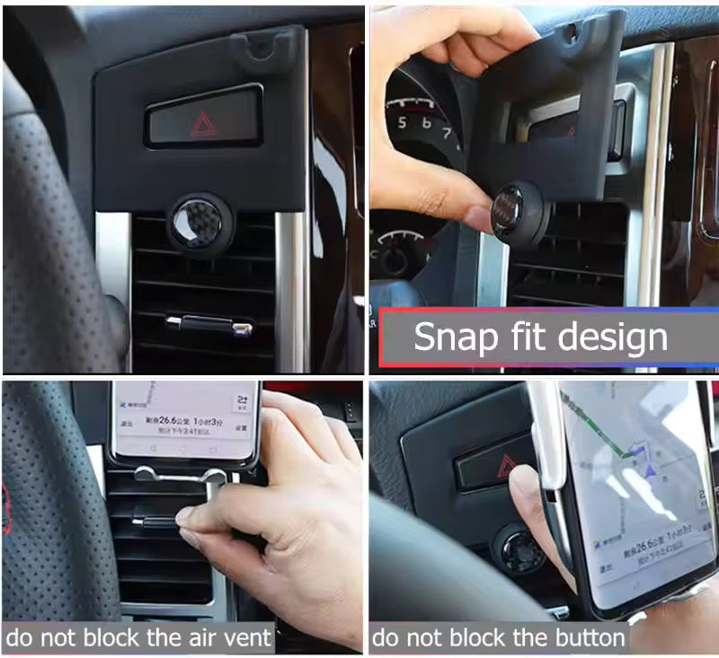Mitsubishi Pajero Phone Holde Car For 2011-2023 Mobile Support Special Fixed Bracket GPS Base Mount Stand Air Vent Mount GPS Stand Bracket Car Interior Accessories Accessories