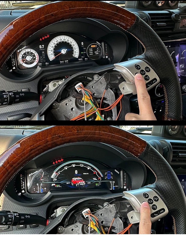 12.3-Inch Digital Dashboard Panel Virtual Instrument Cluster Speedometer for Toyota FJ Cruiser (2007–2023)