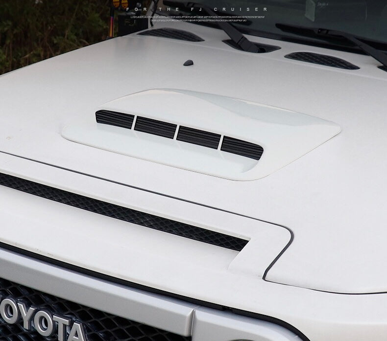 Toyota FJ Cruiser Bug Shield & Hood Deflector Guard Bonnet Protector Bra – Intake Vent Cover – Premium Exterior Car Accessory (Fits All Models 2007–2023)