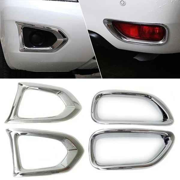 Nissan Patrol Y62 ABS Fog Light Trim Cover (2010-2019) Front & Rear Lamp Decoration Cover Trim Frame Sticker Accessories