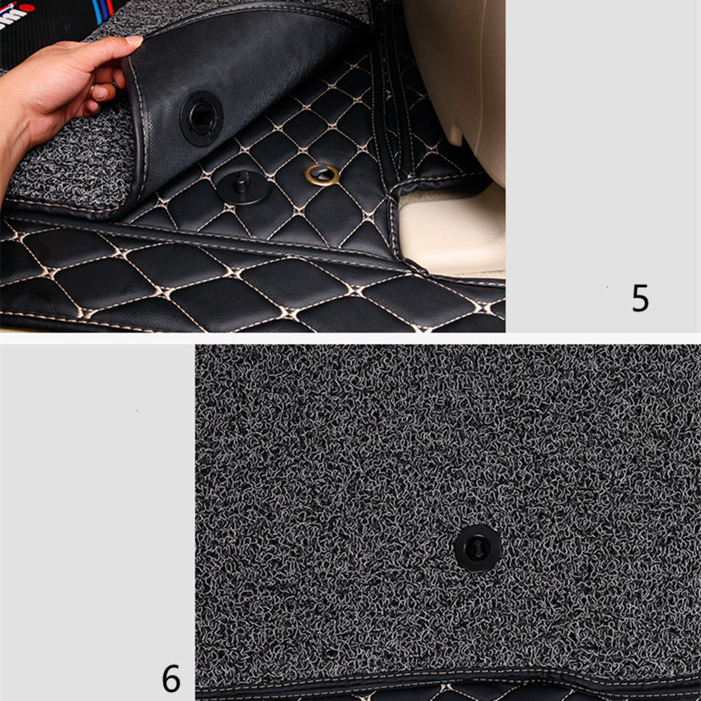 Mitsubishi pajero Floor matt Double layer 5D Custom Car Floor Mats For Pajero 2007 - 2023 Auto Carpets Foot All-Weather Protection & Premium Comfort car Accessories