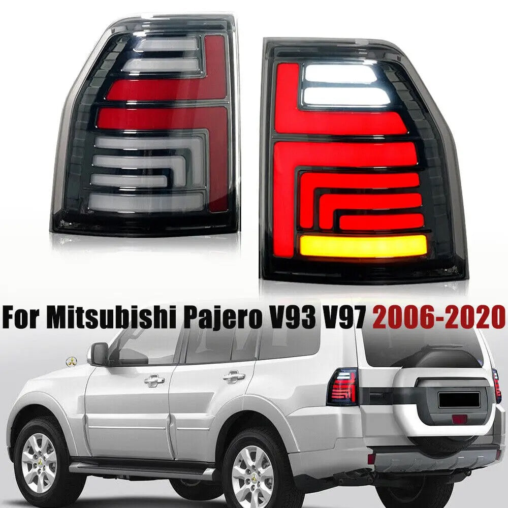 Tail Light For Mitsubishi Pajero V97 V93 V98 LED Rear Right Tail Brake Lights Rear Lamps Assembly High Quality Car LED Tail Light For Mitsubishi Pajero 2006-2023 Rear Running Light Brake Reverse Dynamic Turn Signal Car Accessories