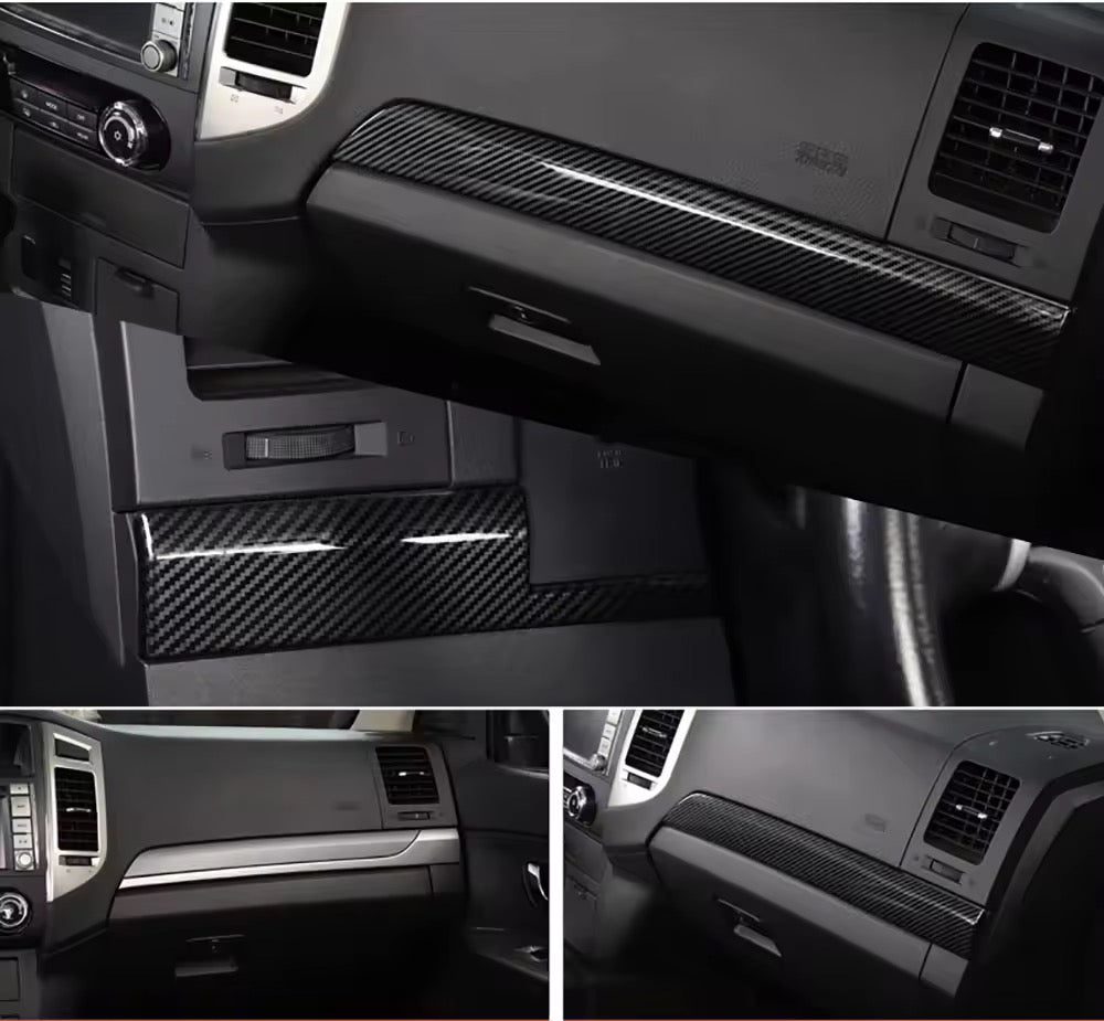 Mitsubishi Pajero Car Interior Carbon Stickers ABS Car Interior Protection Cover Body Kits For Mitsubishi Pajero 2007-2022 ABS Carbon Fiber Color Car Accessories Carbon Fiber Interior Modification 2007-2023 V97 V93 Interior Decoration Stickers