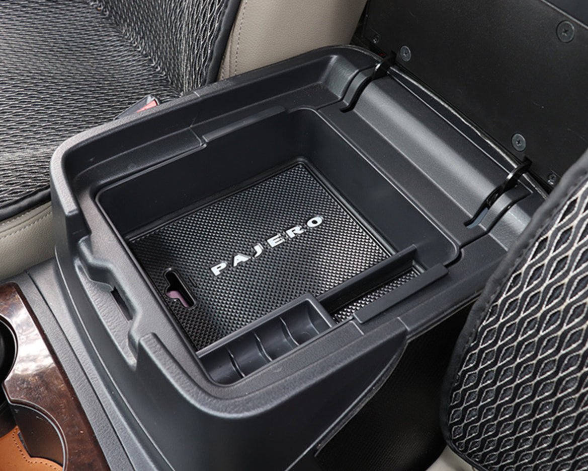PAJERO Armrest Box Storage Pajero Center Console Storage Box V93 V97 V98 ABS Plastics Organizer Accessories