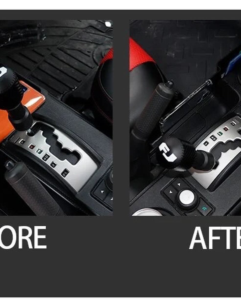 Toyota FJ Cruiser Storage Box 2007-2023 ABS Black Car Gear Shift Tray Organizer Stowing Tidying Auto Interior Accessories LHD Car Center Console Gear Side Storage Box Phone Box Car Interior Accessories Modification