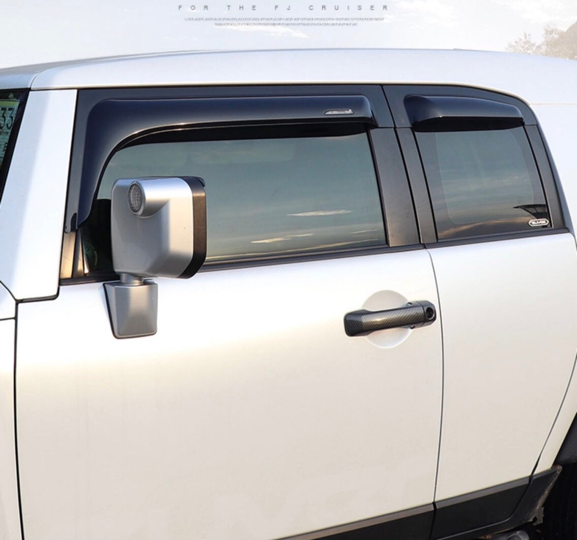 Window Visor For Toyota FJ Cruiser Sun Rain Guards High Quality Window Deflectors For Toyota FJ Cruiser 2007-2023 Door Window Vent Visor Rain Guards Weather Shields
