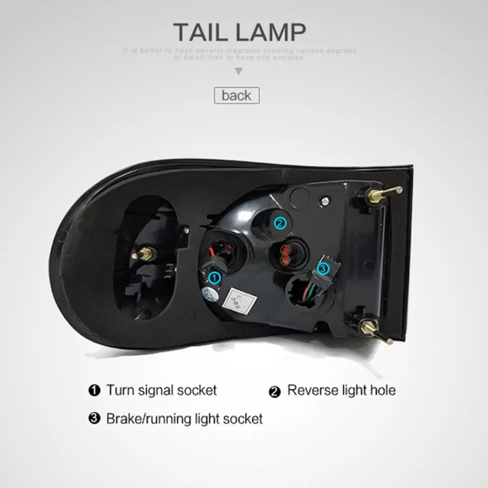 LED Tail Light Assembly for Toyota FJ Cruiser 2007-2023 LED Dynamic Turning Rear Taillight Car LED Tail Lights LED Rear Running Light Brake Lamp Dynamic Turn Signal Assembly LED Tail Light DRL Brake Reverse Stop Lamp Automotive Accessories