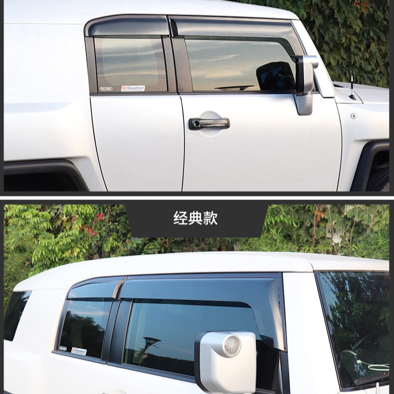 Window Visor For Toyota FJ Cruiser Sun Rain Guards High Quality Window Deflectors For Toyota FJ Cruiser 2007-2023 Door Window Vent Visor Rain Guards Weather Shields