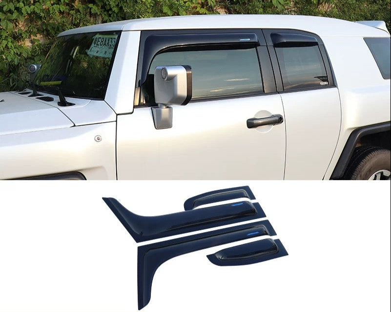Window Visor For Toyota FJ Cruiser Sun Rain Guards High Quality Window Deflectors For Toyota FJ Cruiser 2007-2023 Door Window Vent Visor Rain Guards Weather Shields