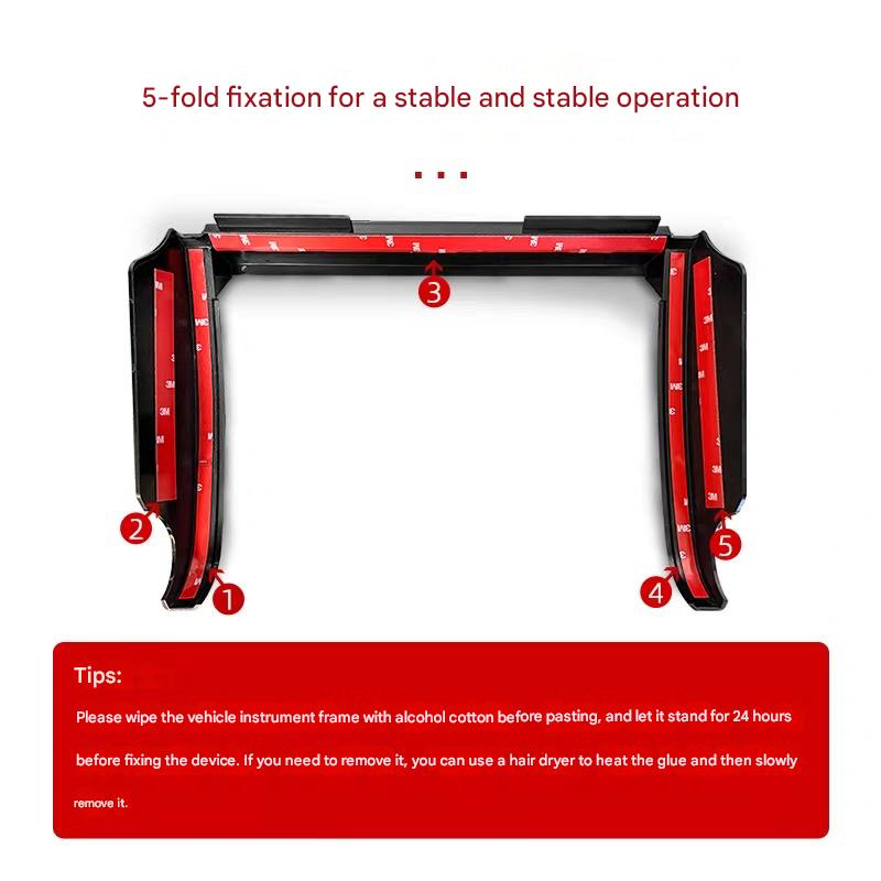 Toyota FJ Cruiser Central Control Track Expansion Bracket Parking Meter Mobile Phone Holder FJ Cruiser (2007–2023) GoPro Camera Stand Dash Accessory Rail Mount