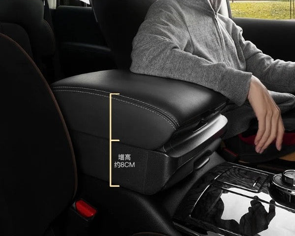 Heightened Patrol Central Armrest Box for Nissan Patrol Y62, Armada & Infiniti 2010-2024 – 8cm Console Storage Box & Car Accessories