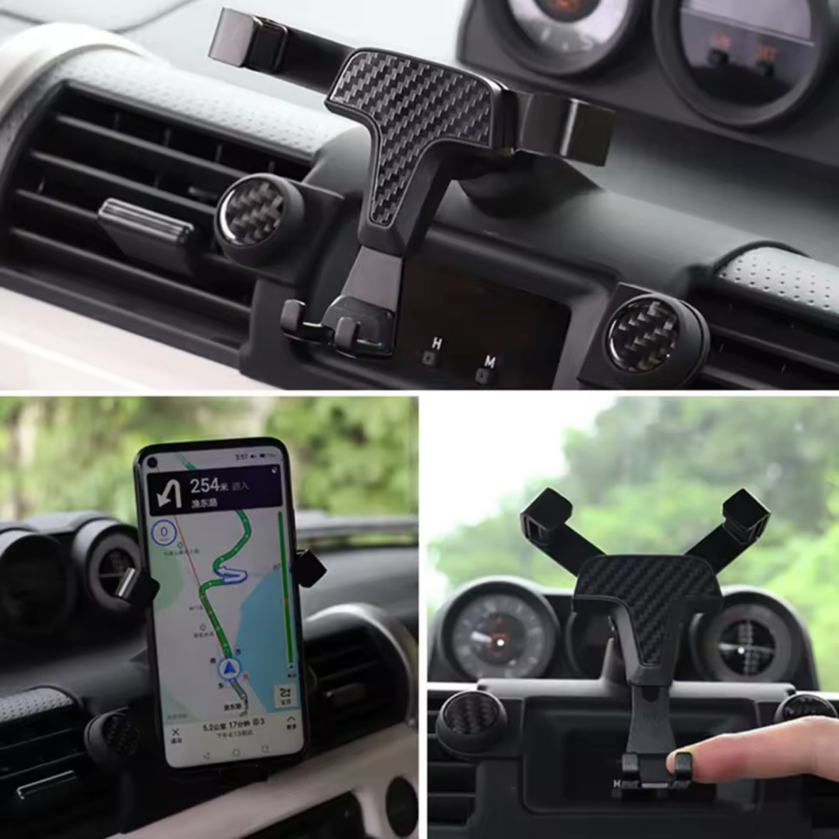 Fj cruiser Phone Holde Car For 2007-2023 Mobile Support Special Fixed Bracket GPS Base Mount Stand Air Vent Mount GPS Stand Bracket Car Interior Accessories Accessories