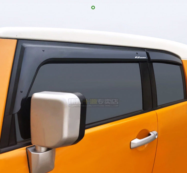 Window Visor For Toyota FJ Cruiser Sun Rain Guards High Quality Window Deflectors For Toyota FJ Cruiser 2007-2023 Door Window Vent Visor Rain Guards Weather Shields