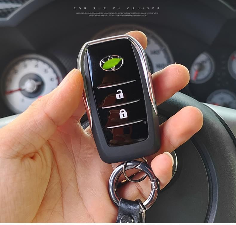Toyota FJ Cruiser Modified Folding Key Shell – Remote Control Key Case with Buckle (Fits 2007–2023)