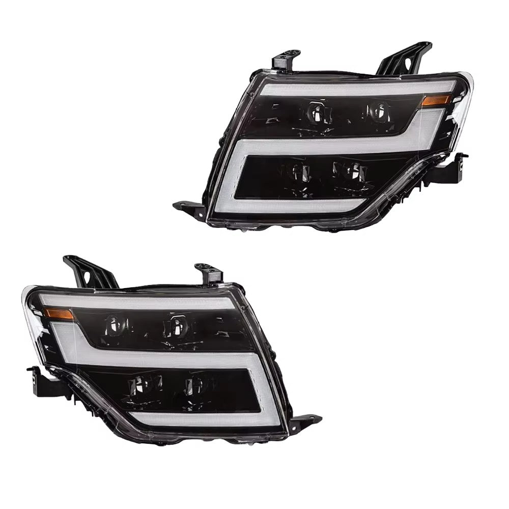 Mitsubishi Pajero V97 V93 Headlight Assembly with LED Daytime Running Lights DRL& dynamic Turn Signal v83 v73 v95 Modified 2007 up 2022 Front LED Lamp lens headlight streamer