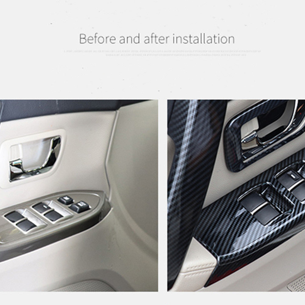 Mitsubishi Pajero Car Interior Carbon Stickers ABS Car Interior Protection Cover Body Kits For Mitsubishi Pajero 2007-2022 ABS Carbon Fiber Color Car Accessories Carbon Fiber Interior Modification 2007-2023 V97 V93 Interior Decoration Stickers