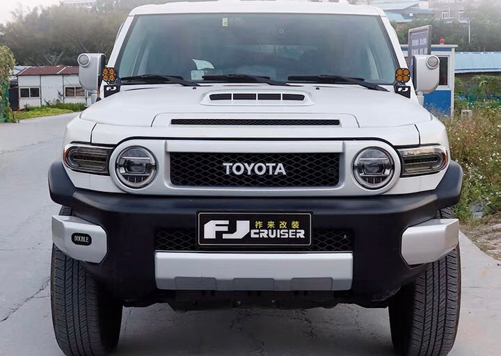 Toyota FJ Cruiser Bug Shield & Hood Deflector Guard Bonnet Protector Bra – Intake Vent Cover – Premium Exterior Car Accessory (Fits All Models 2007–2023)