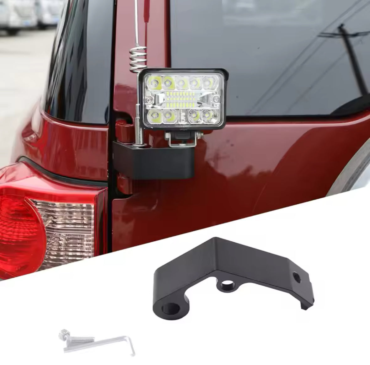 Toyota FJ Cruiser Antenna & Lamp; Spotlight Bracket – Off-Road Mounting Accessory (2007–2023)