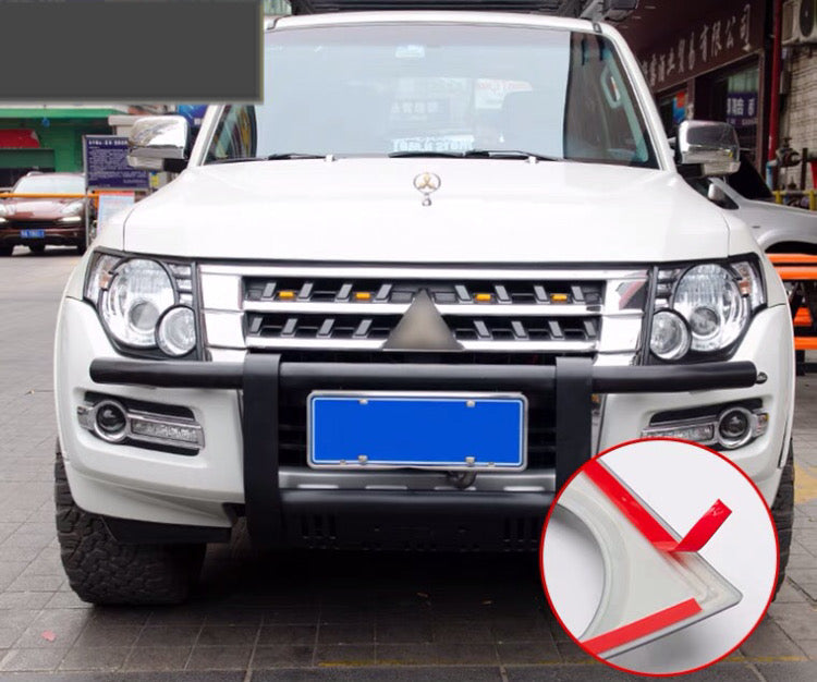 Mitsubishi Pajero Headlamp Covers Decorative Covers (2007-2023) – k ABS Matte Black Front Headlight Cover Decorative Frame Accessories