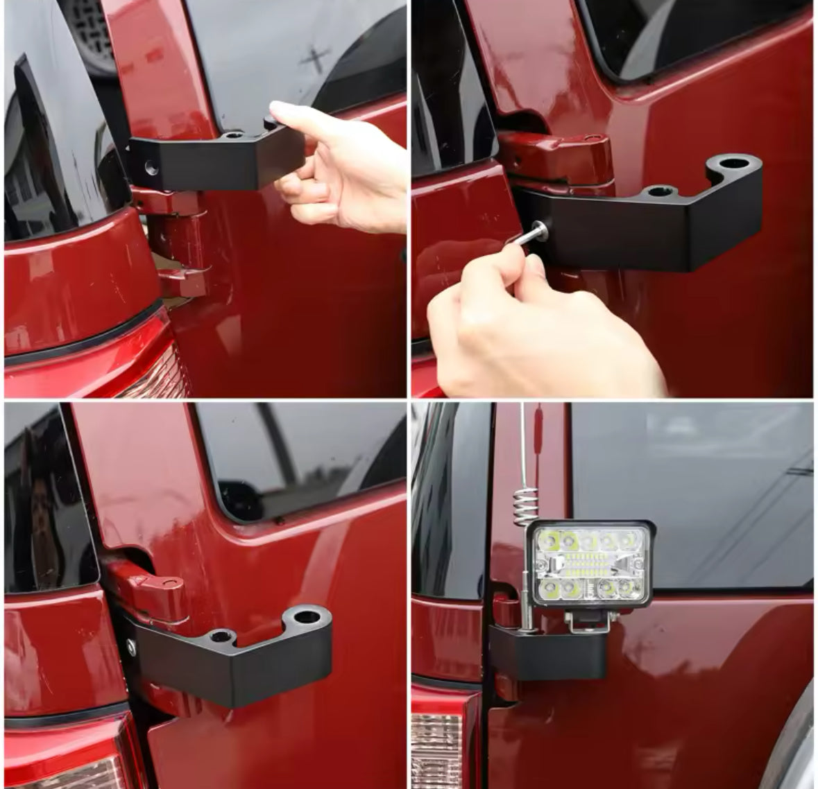 Toyota FJ Cruiser Antenna & Lamp; Spotlight Bracket – Off-Road Mounting Accessory (2007–2023)