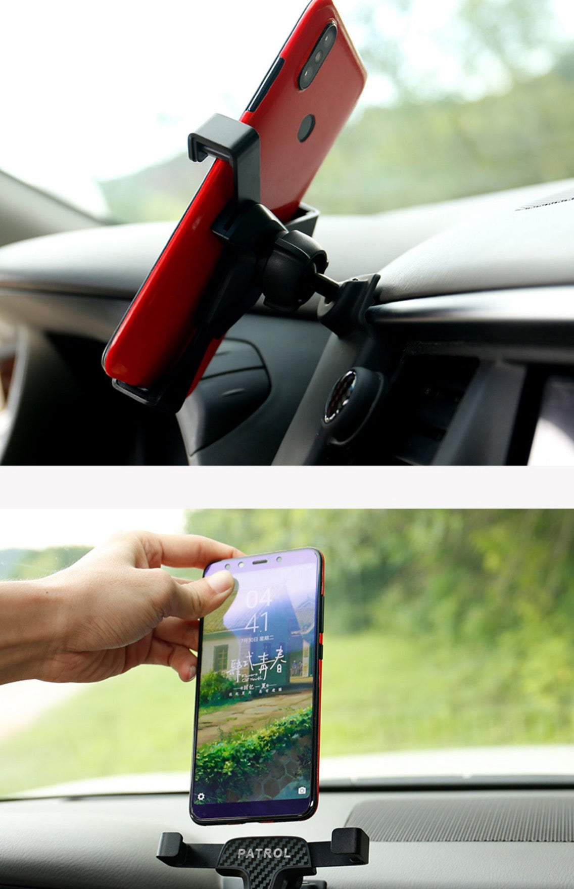 Patrol Y62 Phone Holde Car For 2007-2023 Mobile Support Special Fixed Bracket GPS Base Mount Stand Air Vent Mount GPS Stand Bracket Car Interior Accessories Accessories