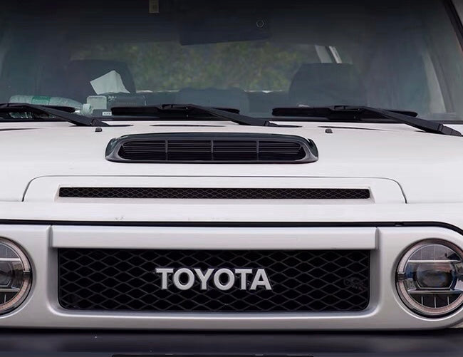 Toyota FJ Cruiser Bug Shield & Hood Deflector Guard Bonnet Protector Bra – Intake Vent Cover – Premium Exterior Car Accessory (Fits All Models 2007–2023)