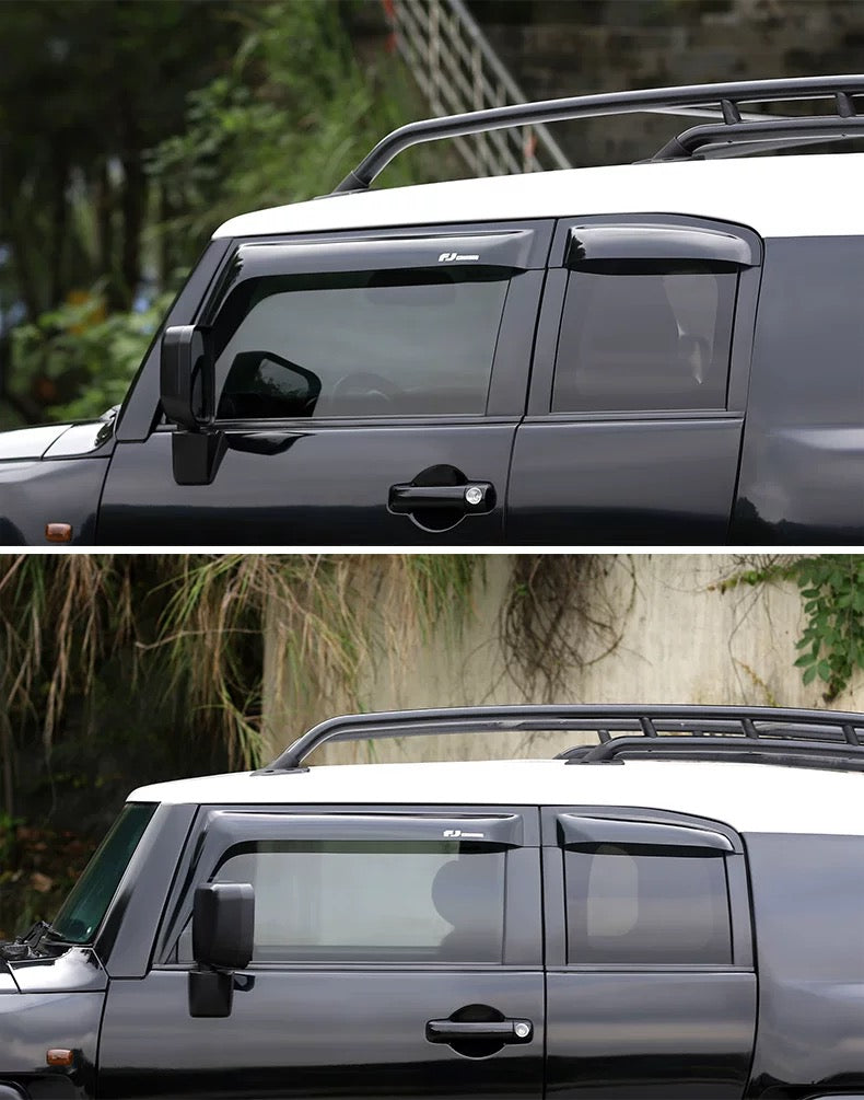 Window Visor For Toyota FJ Cruiser Sun Rain Guards High Quality Window Deflectors For Toyota FJ Cruiser 2007-2023 Door Window Vent Visor Rain Guards Weather Shields