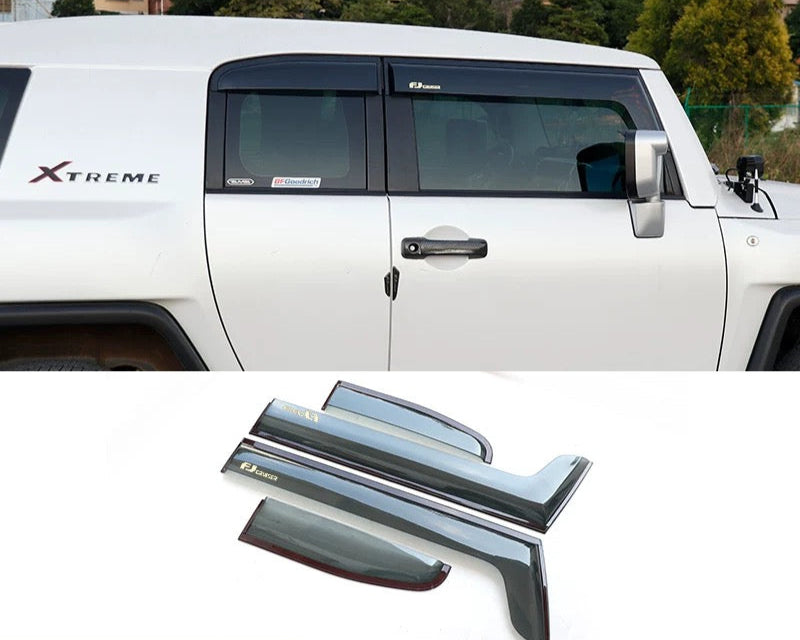 Window Visor For Toyota FJ Cruiser Sun Rain Guards High Quality Window Deflectors For Toyota FJ Cruiser 2007-2023 Door Window Vent Visor Rain Guards Weather Shields
