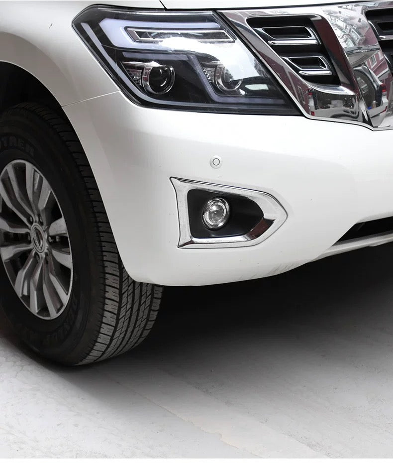 Nissan Patrol Y62 ABS Fog Light Trim Cover (2010-2019) Front & Rear Lamp Decoration Cover Trim Frame Sticker Accessories