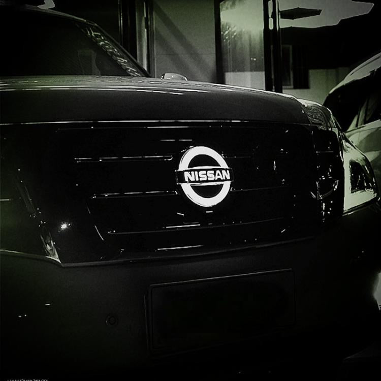 Nissan Patrol Y61 Y62 LED Front Grille Logo Light (2010-2019) Dynamic LED Emblem Light High-Quality (176*150) Car Accessories
