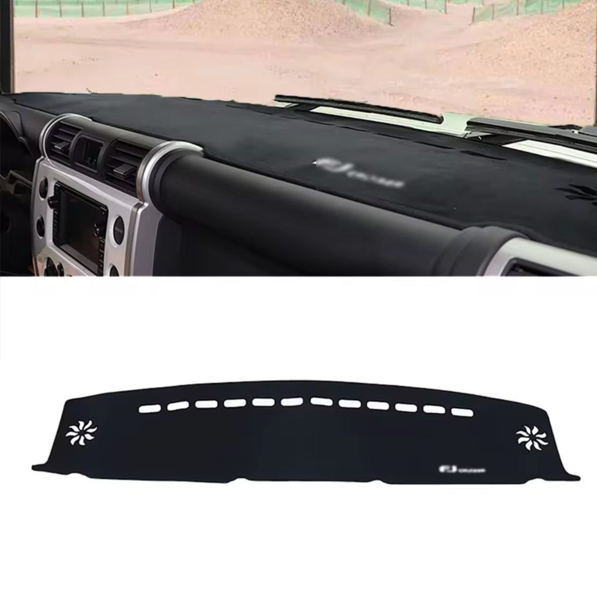 FJ Cruiser Dashboard Mat Dashboard Covers Carpet FJ Sun Shade Protection Pad Dust Pad Interior Accessories 2007 up 2024