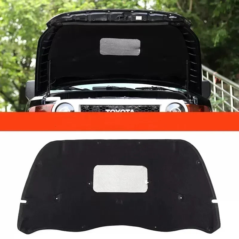 Toyota FJ Cruiser insulationn pad XJ10 2007-2019 Car Heat Sound Insulation Cotton Front Hood Engine Firewall Mat Pad Cover Noise Deadener T
