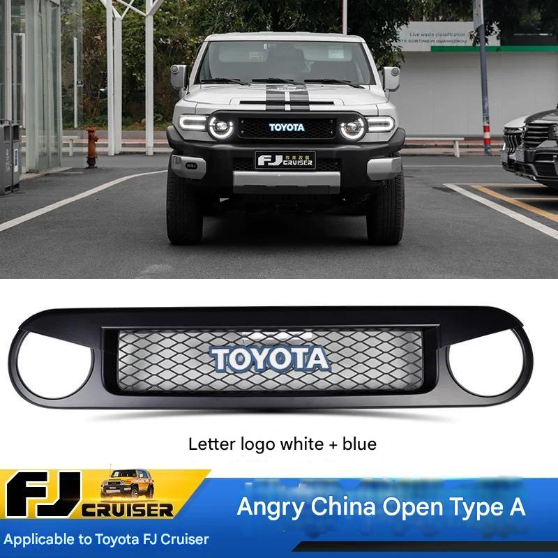 Front Grill for Toyota FJ Cruiser 2007-2023 – Custom Replacement Grille & Car Accessories multi designs and colors Suitable for fj cruiser grille modification black warrior front face grille accessories