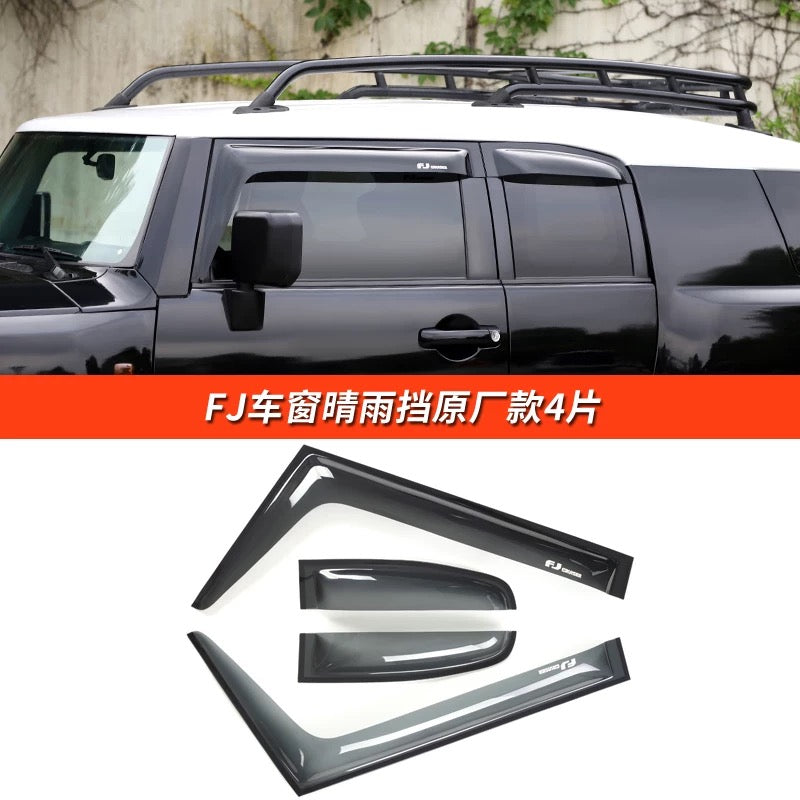 Window Visor For Toyota FJ Cruiser  Sun Rain Guards High Quality Window Deflectors For Toyota FJ Cruiser 2007-2023 Door Window Vent Visor Rain Guards Weather Shields